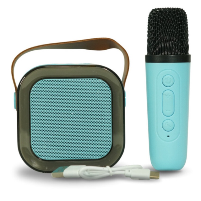 Parlante Bluetooth Portátil con Micrófono Inalámbrico y Karaoke