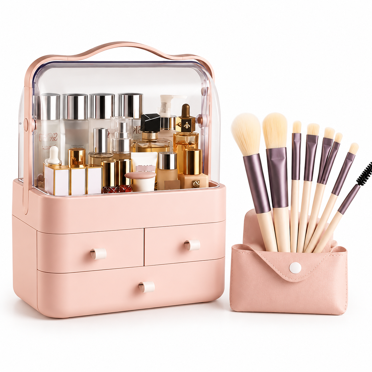 💄 Kit Completo de Maquillaje | Organizador + Set de Brochas