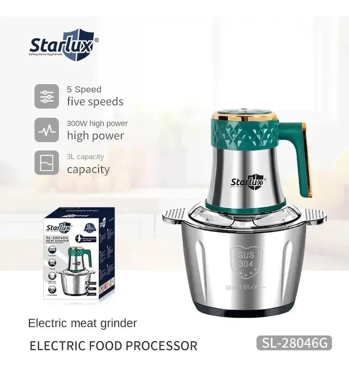 Procesadora de Alimentos Starlux 3.5L 300W Acero Inoxidable