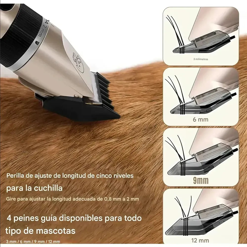 Cortapelo para Mascotas PC624 Silencioso para Perros y Gatos