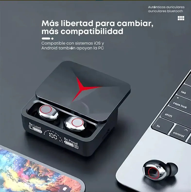Auriculares Inalámbricos M90 Pro Bluetooth 5.3 con Display LED
