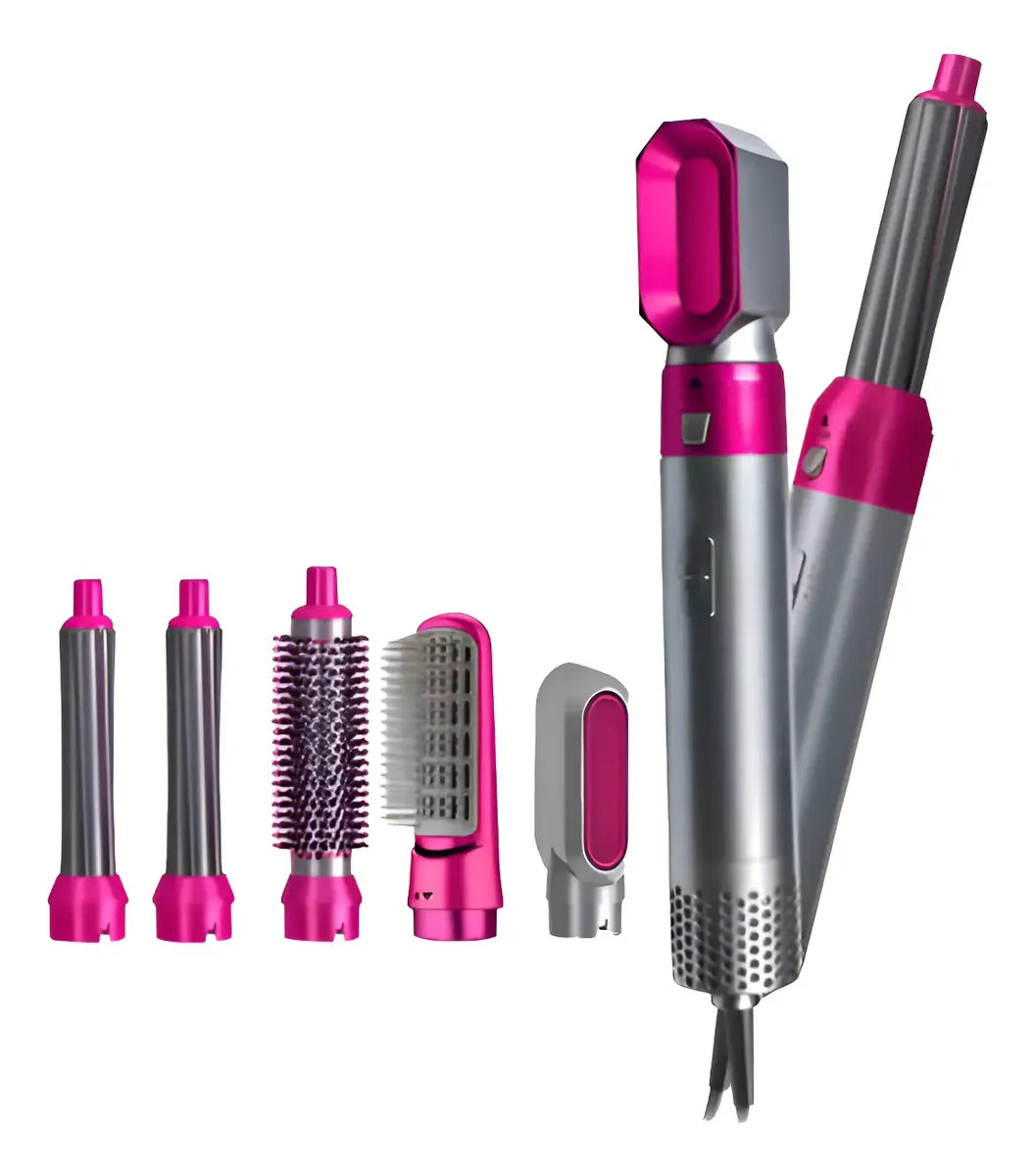 Secador de Cabello 5 en 1 Multifuncional con Accesorios Intercambiables