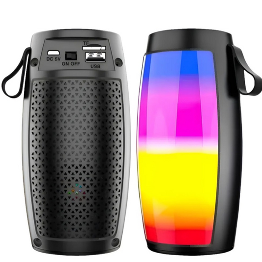 Parlante Bluetooth Portátil con Luces LED