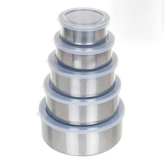 Set de 5 Bowls de Acero Inoxidable
