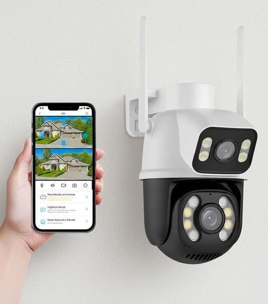 Cámara de Seguridad WiFi Doble Rastreo 3K HD 360°