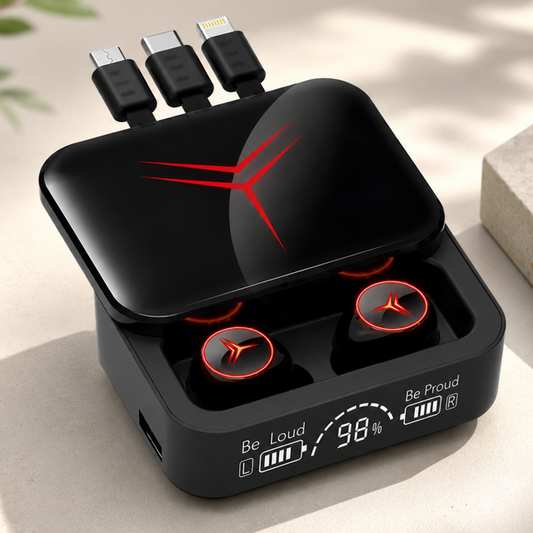 Auriculares Bluetooth M88 Plus con Estuche Power Bank