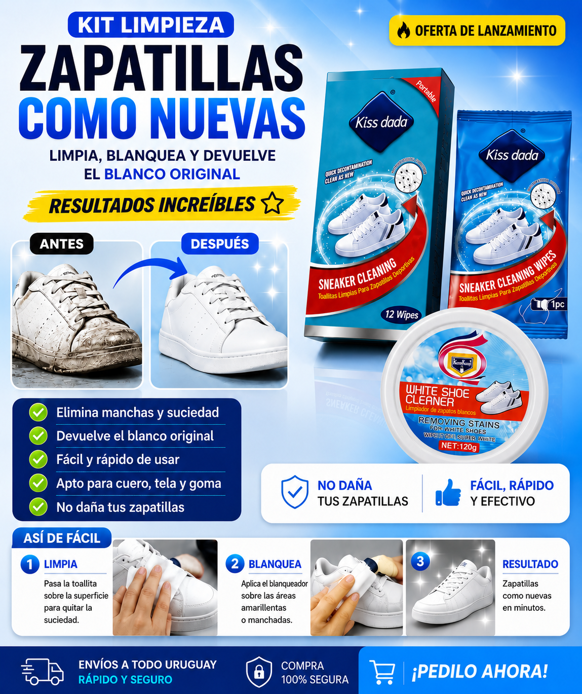 Kit de Limpieza para Calzado | Zapatillas Como Nuevas